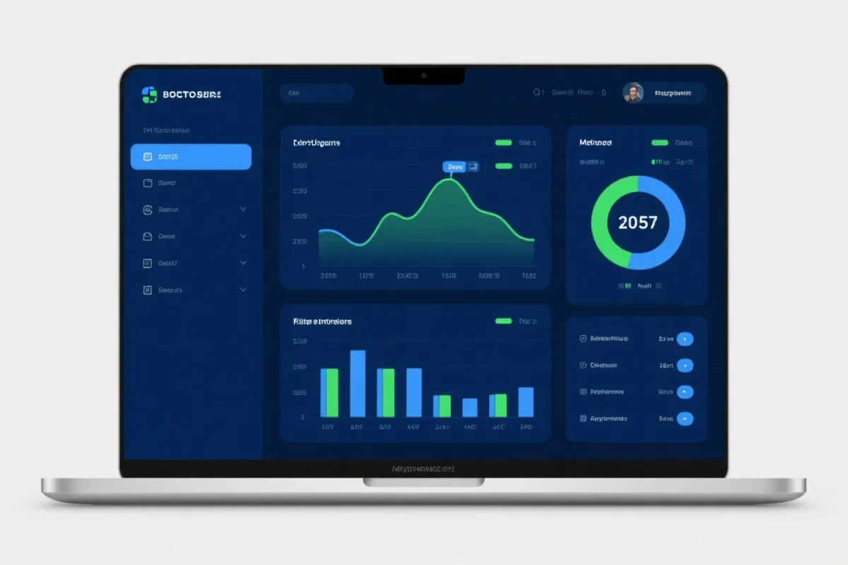数据分析仪表盘示意图